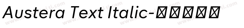 Austera Text Italic字体转换